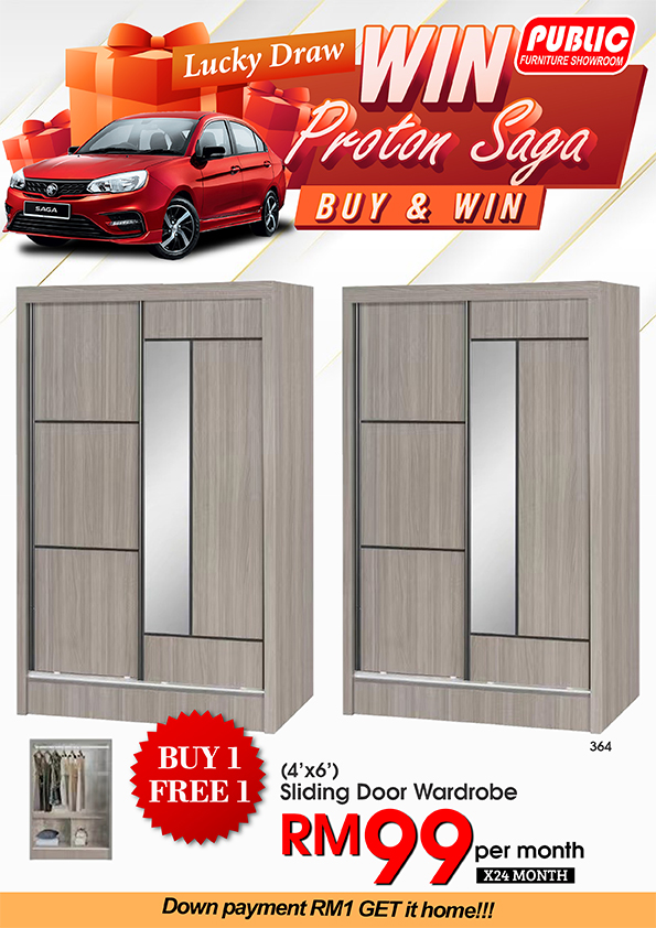 (4' X 6') SLIDING DOOR WARDROBE